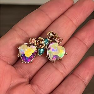 Juicy Couture Heart-Shaped Multicolor Earrings